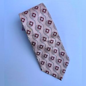Bugatchi Men’s tie 100% silk pink print